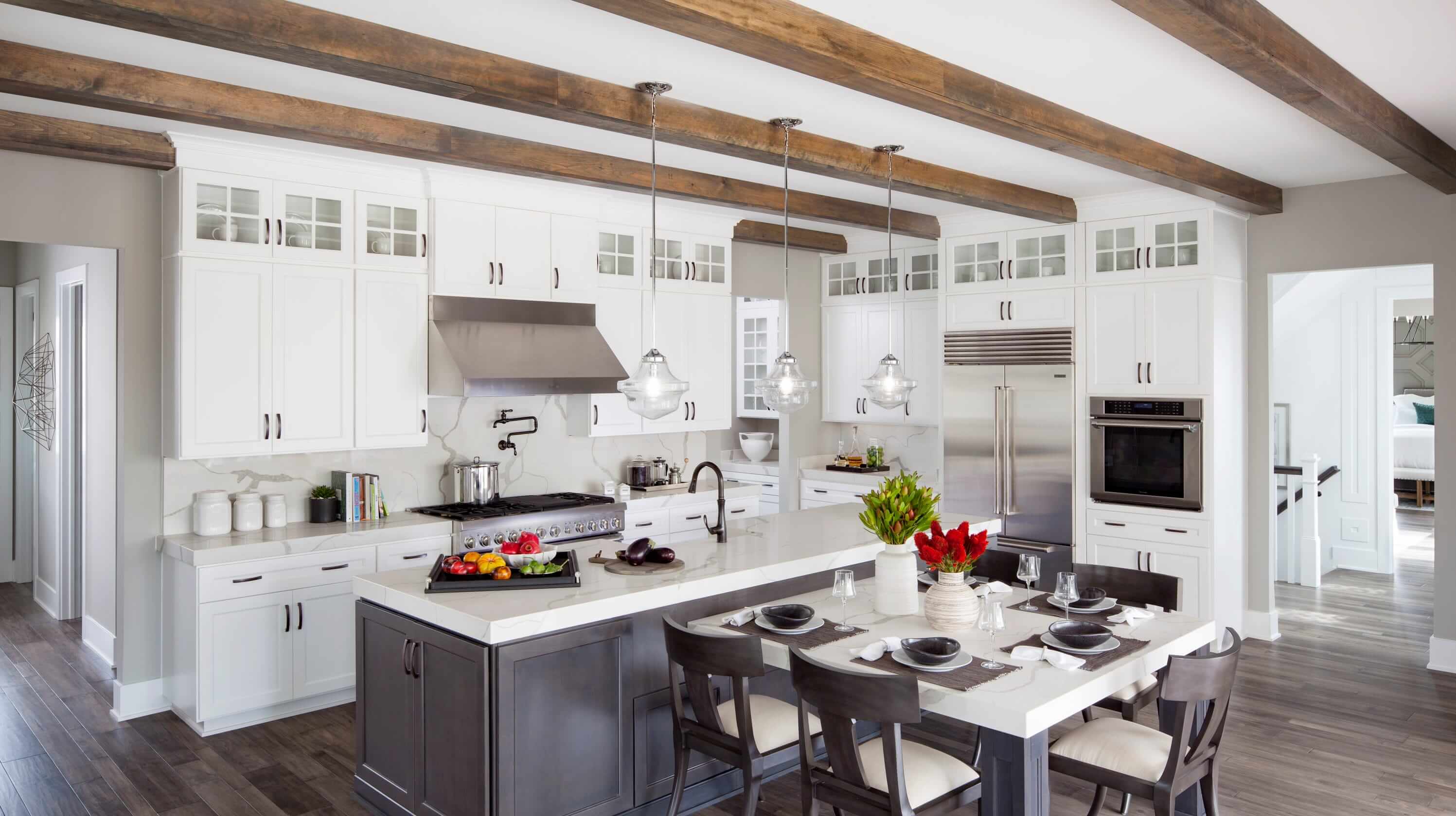 Exposed Beams & Cabinets